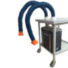 Rolling trolley HEPA hood