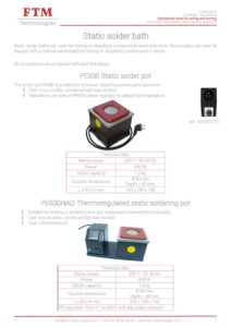 static-solder-bath-ftm-technologies | FTM Technologies